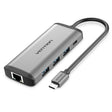 EAN 6922794741362 - Vention CNDHB base para portátil y replicador de puertos Alámbrico USB 3.2 Gen 1 (3.1 Gen 1) Type-C Plata imagen 1