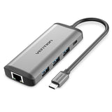 EAN 6922794741362 - Vention CNDHB base para portátil y replicador de puertos Alámbrico USB 3.2 Gen 1 (3.1 Gen 1) Type-C Plata imagen 1