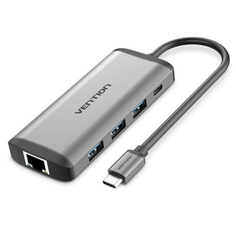 EAN 6922794741362 - Vention CNDHB base para portátil y replicador de puertos Alámbrico USB 3.2 Gen 1 (3.1 Gen 1) Type-C Plata imagen 1