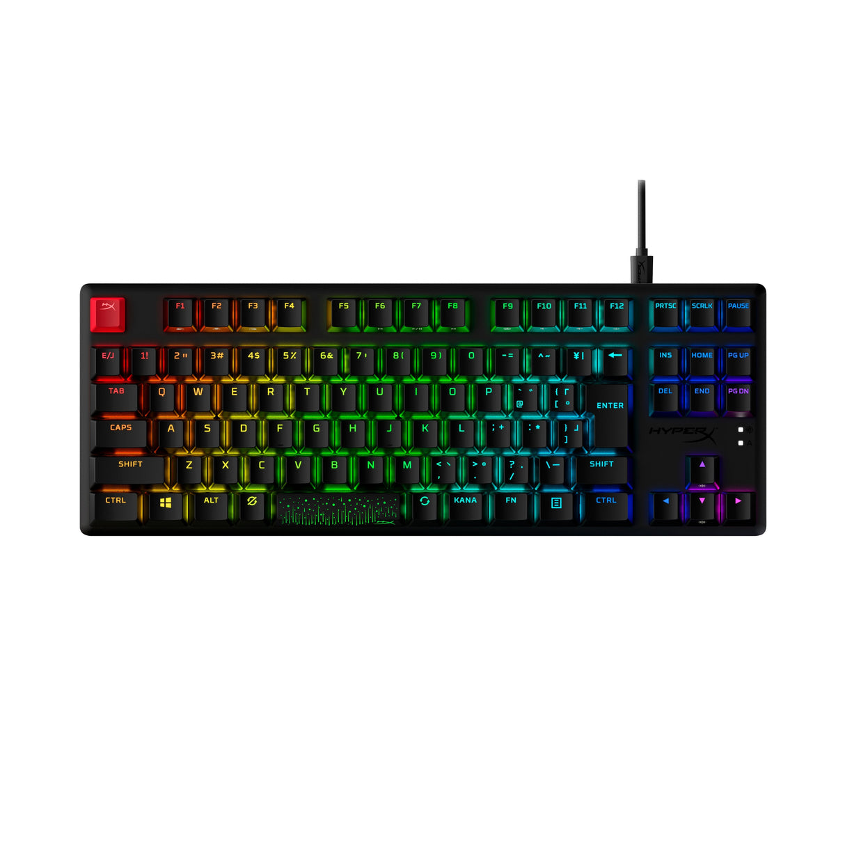 Teclado Ingles Hyperx Mecánico Gaming Alloy Origins Core Pbt Hx Rojo