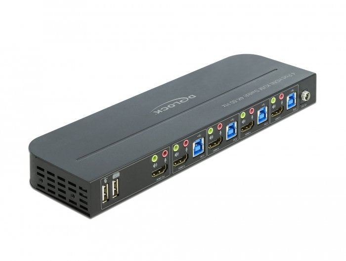 Delock Hdmi Kvm Switch 4k 60 Hz - Usb 3.0 Con Audio