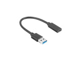 Lanberg Adaptador Usb Tipo-C 3.1-> Usb Tipo-A 15cm Black