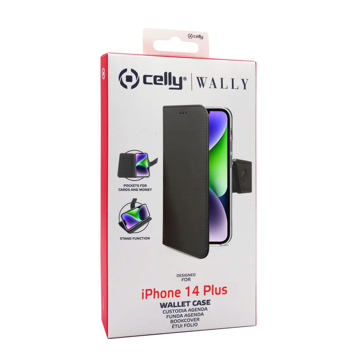 EAN 8021735196815 - Celly Wally funda para teléfono móvil 17 cm (6.7") Funda cartera Negro imagen 5