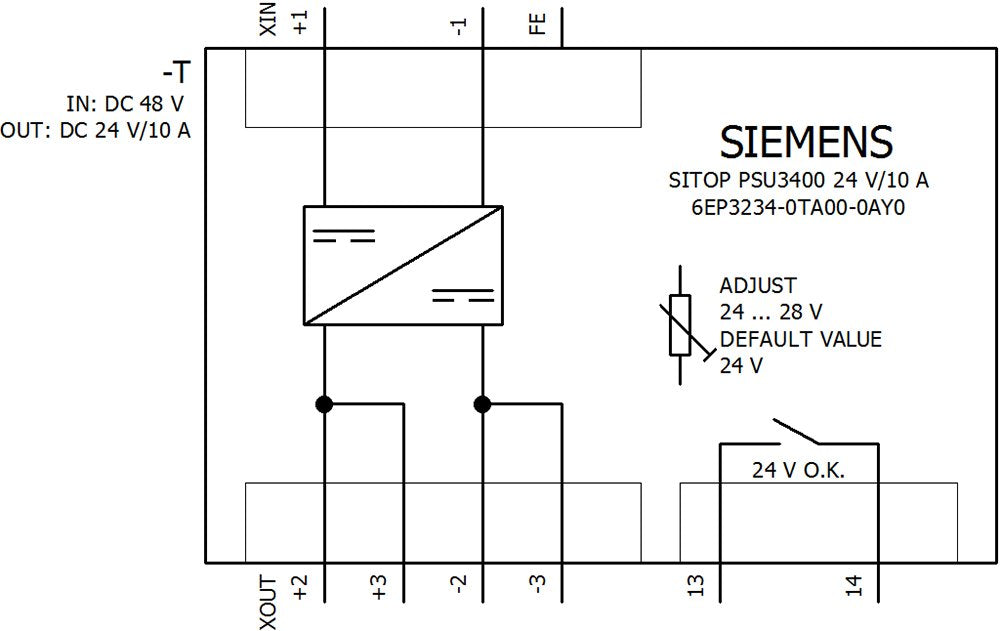 Siemens 6ep32340ta000ay0 Fuente De Alimentación Para Carril Din Din-Rail Contenido 1 Ud.