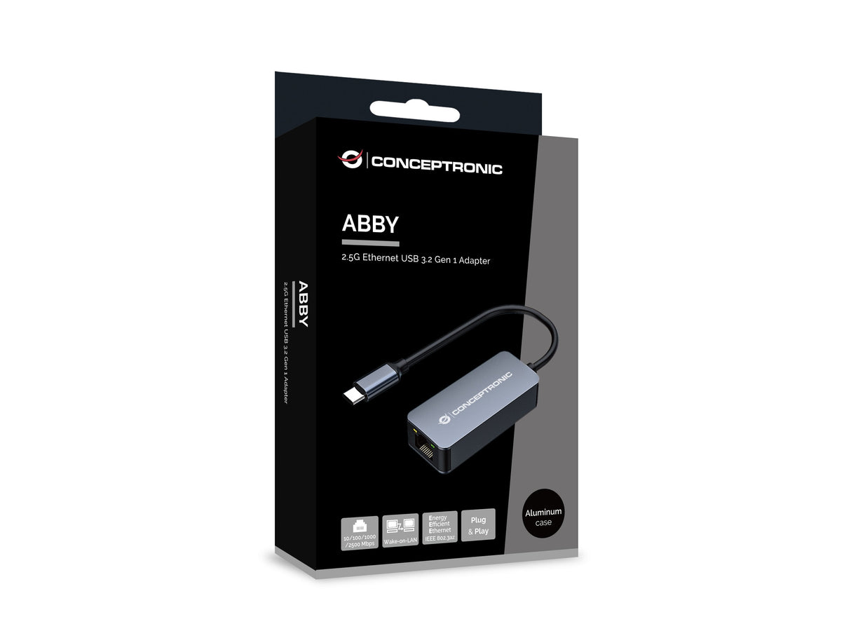 Conceptronic Adaptador Usb-C -> Rj45 10 100 1000 2500 0.15m
