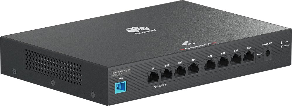 Huawei F200d-8p Miniftto Ont/Onu Gpon Optixtar 1 Puerto De Fibra Sc/Upc, 8 Puertos Ge Todos Poe/Poe+