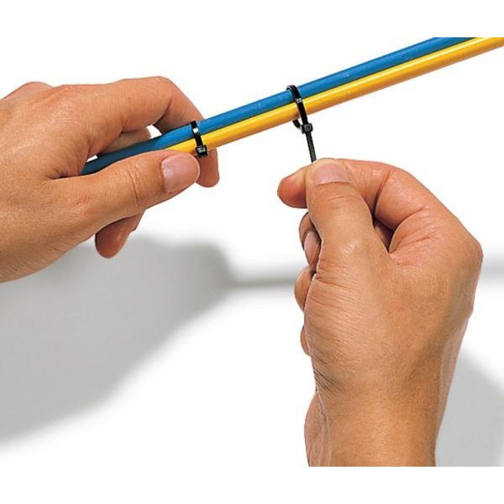 EAN 8057685306370 - Techly 200 x 2.5mm presilla Nylon Negro 100 pieza(s) imagen 5