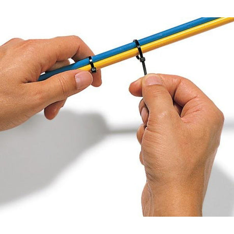 EAN 8057685306370 - Techly 200 x 2.5mm presilla Nylon Negro 100 pieza(s) imagen 5