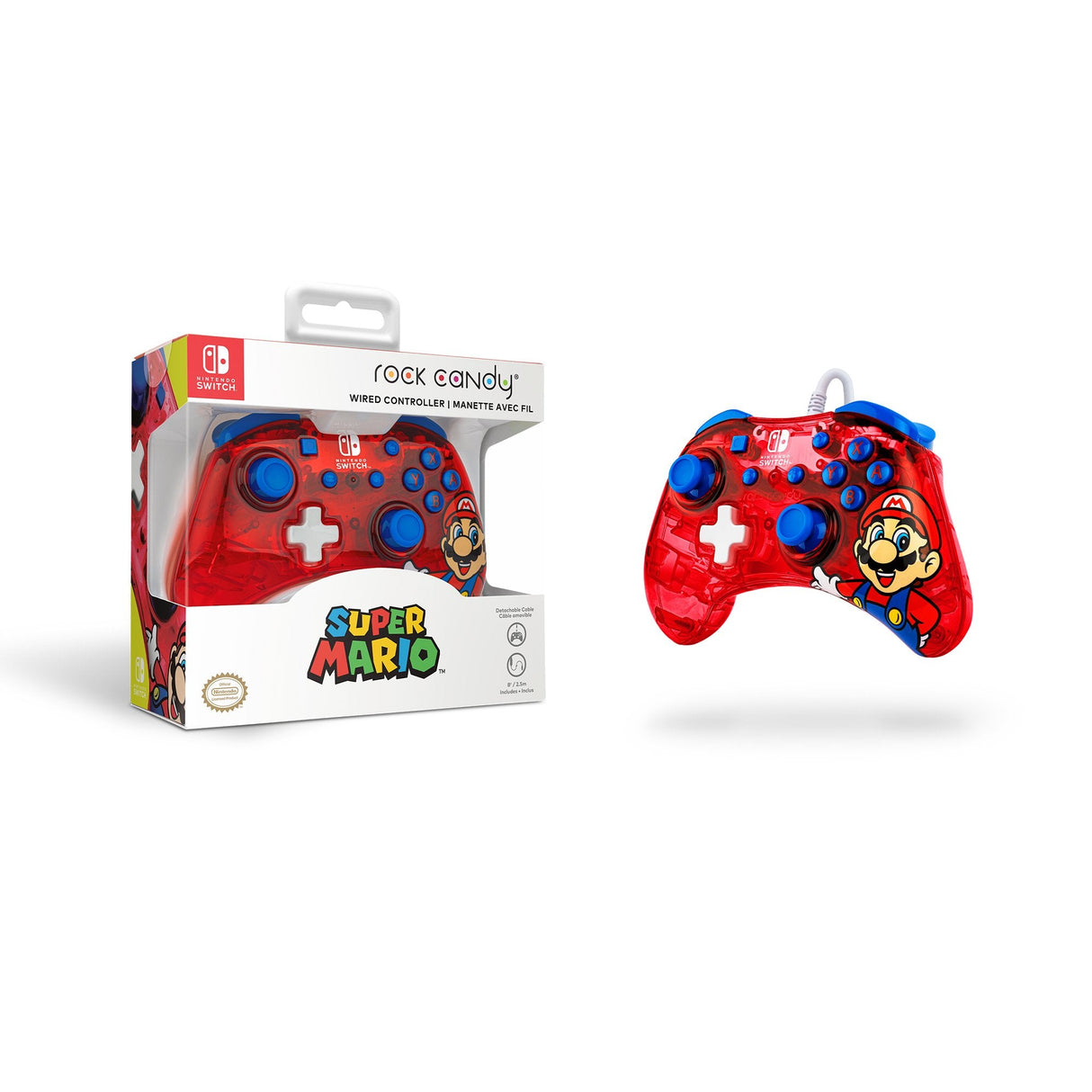 Controller Wired Rock Candy Mario