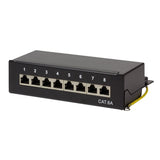 Logilink Np0018b Patchpanel Cat.6a Mesa / Pared 8 Puertos, Negro