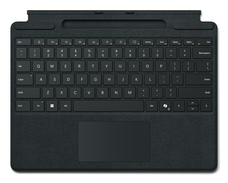 Teclado Microsoft Surface Pro Con Almacenamiento Para Lápiz Para Empresas, Teclado Negro, Diseño De, Para Surface Pro 10 9 8 X Para Empresas 8xb-00143