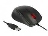 Delock 12548 Ratón Usb Tipo A Óptico 2400 Dpi Zurdos