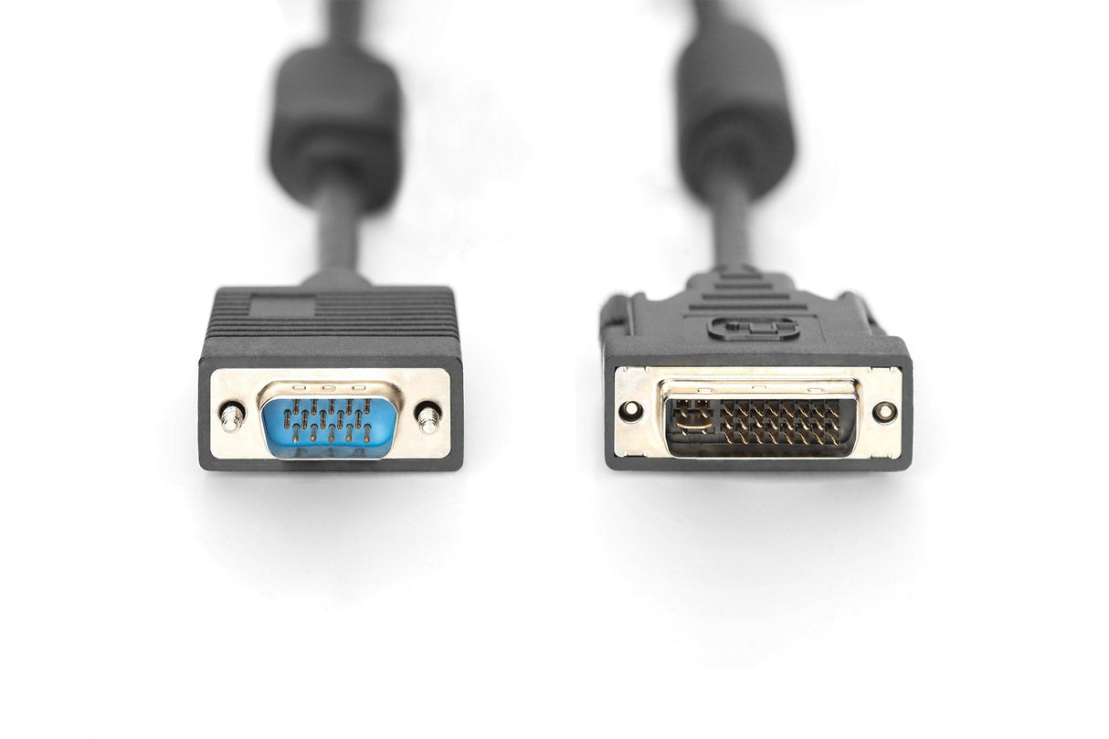 Assmann Cable Dvi-I (24 + 5)  A Vga  Dsub15 M/M 2m Negro