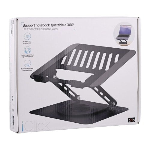 EAN 3303170121207 - T'nB NBSTAND360 soporte para ordenador portátil Soporte para ordenador portátil y tableta Negro 38,1 cm ( imagen 3