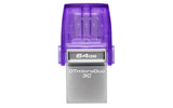 Pendrive Kingston Datatraveler Microduo 3c 64gb Usb3.2