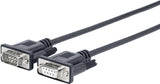 Vivolink 1.5m D-Sub 9 Pin - D-Sub 9 Pin Cable De Serie Negro 1,5 M