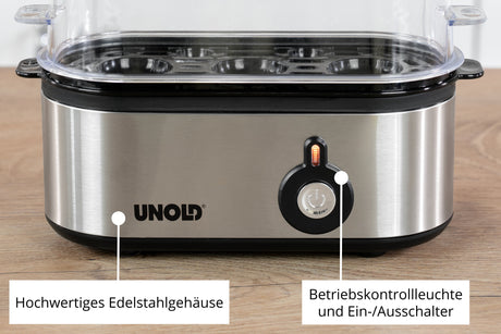 EAN 4011689386107 - Unold 38610 cuecehuevos 3 huevos 210 W Acero inoxidable imagen 5
