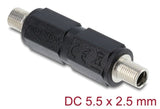 Delock Hohlmacho Adaptador Dc 5,5 X 2,5 Mm Hembra Auf Hembra Con Gewinde Gerade