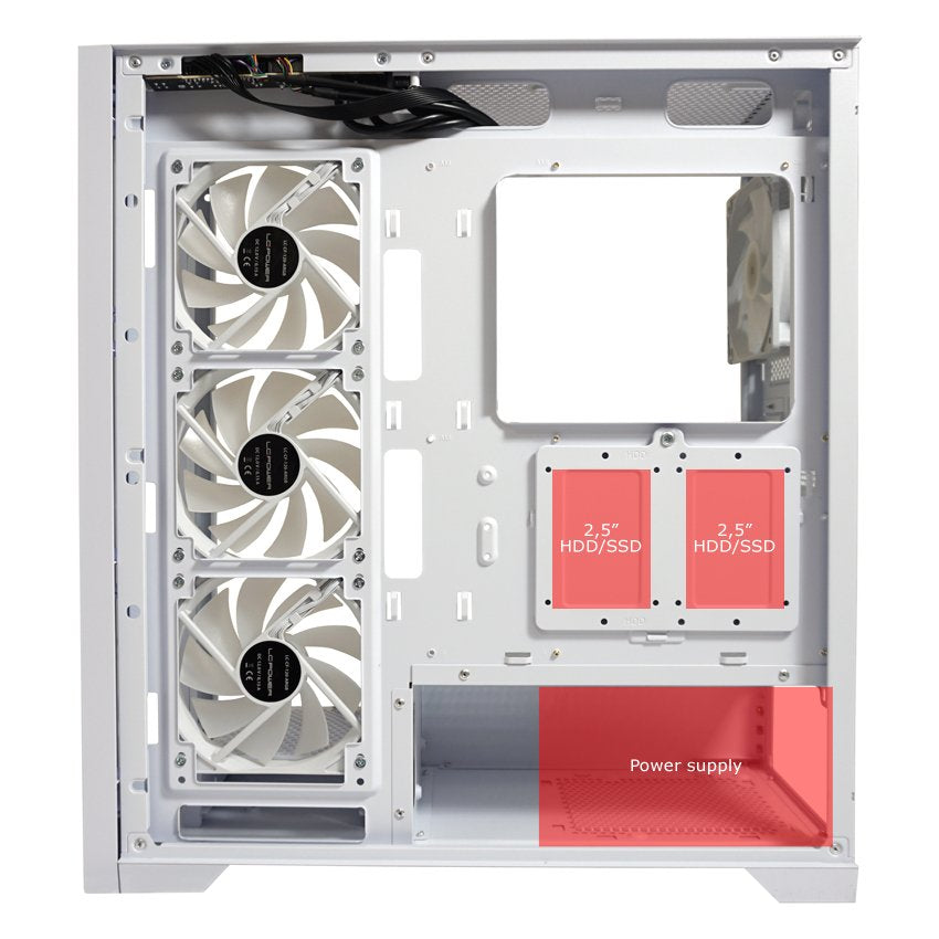 Caja Pc Lc-Power Lc-7041b-On  Blanco