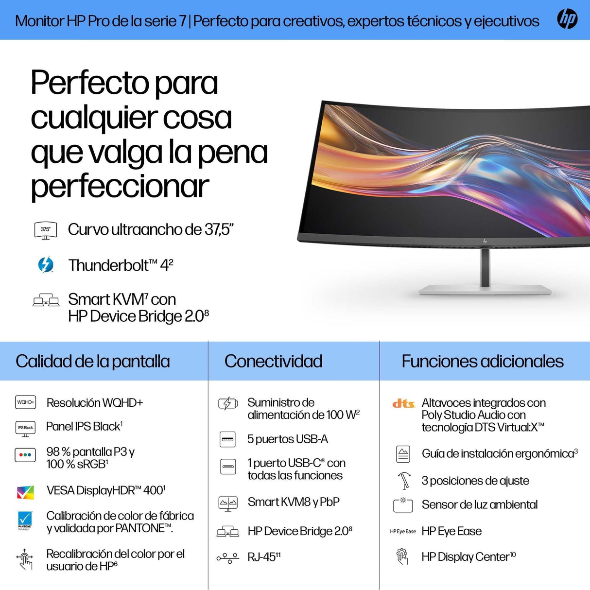 Series 7 Pro 37.5 Inch Wqhd+  Thunderbolt 4 Monitor - 738pu