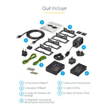 EAN 0065030851107 - StarTech.com ST121HDBTE extensor audio/video Transmisor y receptor de señales AV Negro imagen 10