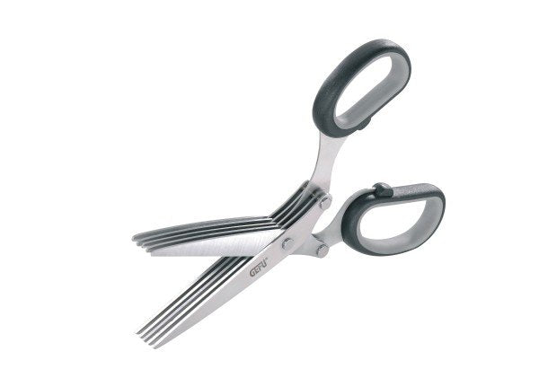 Gefu 12660 Tijera De Cocina Hierba Negro, Acero Inoxidable 19,1 Cm
