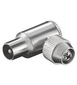 Coax Angle Plug With Screw Fi