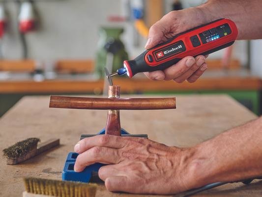 Amoladora  Einhell Te-Mt 7,2 Li, Recta Rojo/Negro