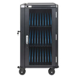 Manhattan Carro De Carga Para 30 Portátiles (Hasta 16"), Carga Mediante Adaptadores Ac (Eu) (Requiere Instalación De Cables De Alimentación De Los Dispositivos), Compatible Con Todos Los Portátiles, Ipad Y Macbook, Compartimentos 380×30×280