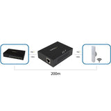 Startech.Com Extensor Poe+ Gigabit 802.3at/Af Alargador De Alimentación Por Ethernet 100m Repetidor 1gbe 10base-T 100base-Tx 1000base-T Hasta 100 M Para P/N: St12mhdlanu