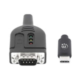 Manhattan Usb-C A Seriell Db9 Rs232 Adaptador Pl2303gt 1m