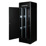 Roline 19-Zoll Netzwerkschrank Pro 36 He, 600x800 Bxt Glastr Schwarz