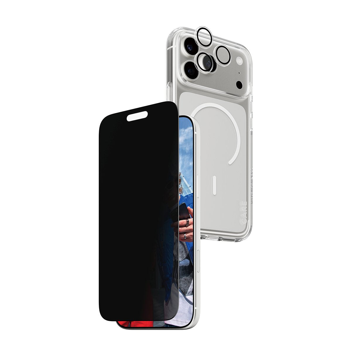 EAN 5715685027444 - PanzerGlass ® | CARE by ® 3-in-1 Flagship Privacy Bundle iPhone 17 Pro Max Protector de pantalla Apple 1  imagen 1