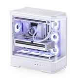 Jonsbo D400 Pc-Gehäuse, Midi Tower, Atx, Tempered Glass - Weiss