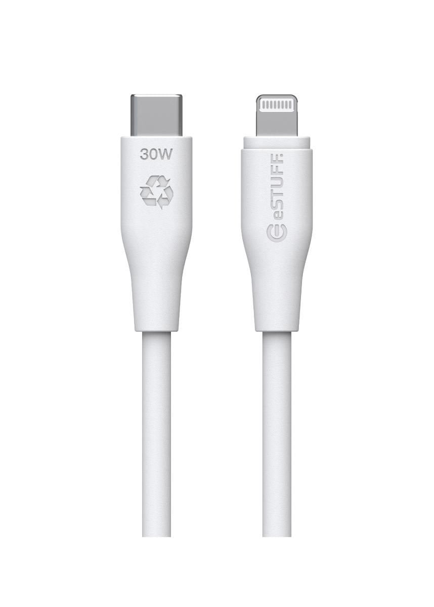 EAN 5715063055441 - eSTUFF ES602370-BULK cable de conector Lightning 3 m Blanco imagen 5