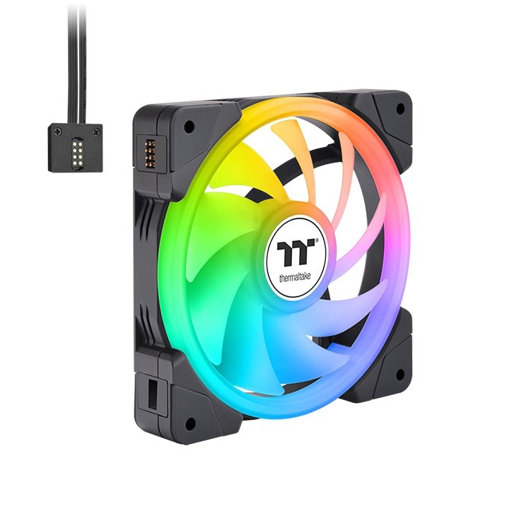 EAN 4713227539357 - Thermaltake SWAFAN EX12 ARGB Carcasa del ordenador Refrigerador de aire 12 cm Blanco 3 pieza(s) imagen 1