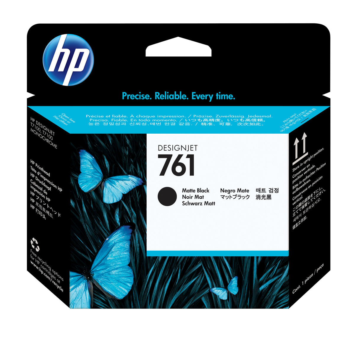 EAN 0885631448236 - HP 761 Matte Black/Matte Black DesignJet Printhead cabeza de impresora Inyección de tinta térmica imagen 1