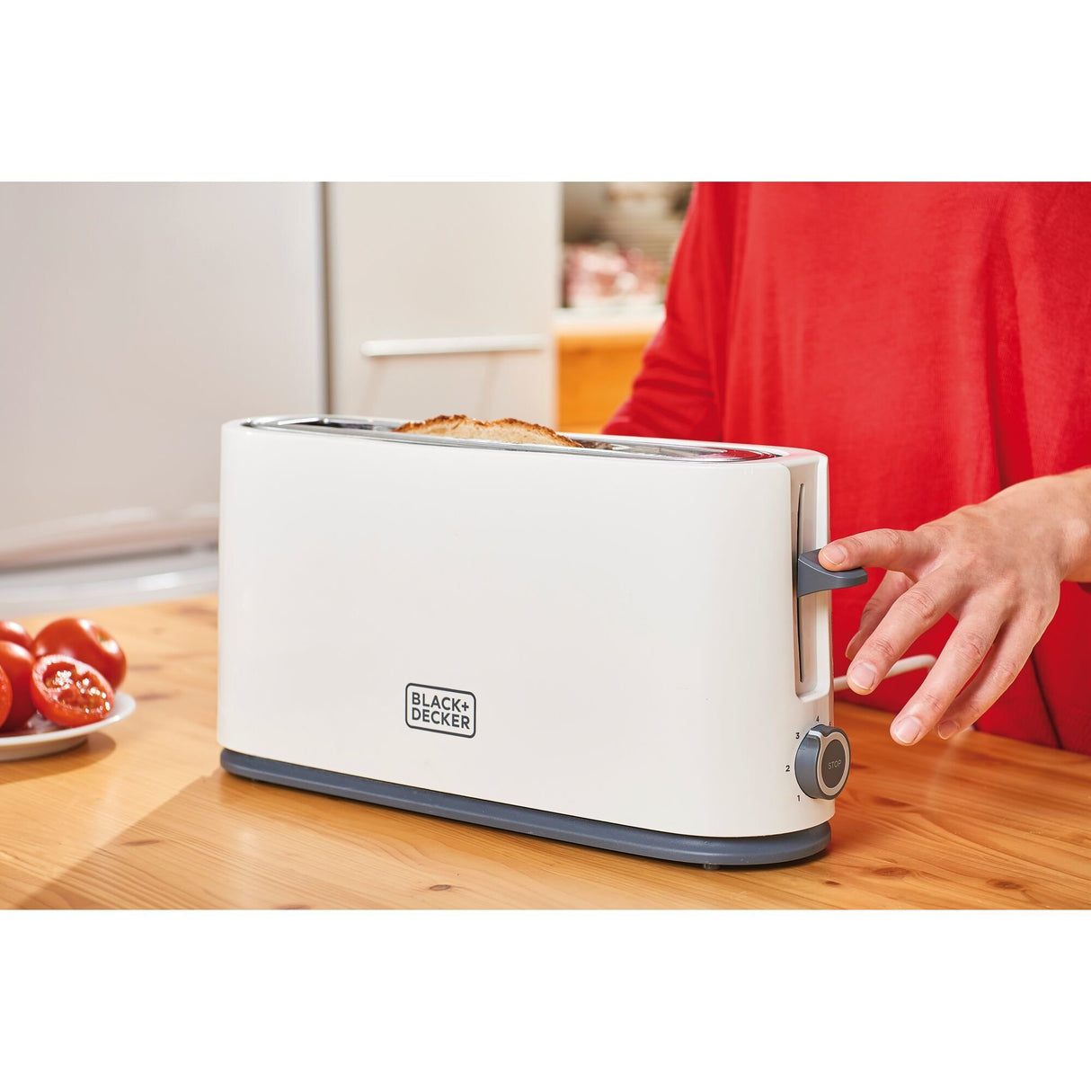 EAN 8432406600058 - Black & Decker BXTO1001E tostadora 7 1 rebanada(s) 1000 W Blanco imagen 4