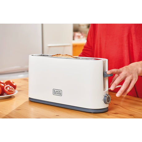 EAN 8432406600058 - Black & Decker BXTO1001E tostadora 7 1 rebanada(s) 1000 W Blanco imagen 4