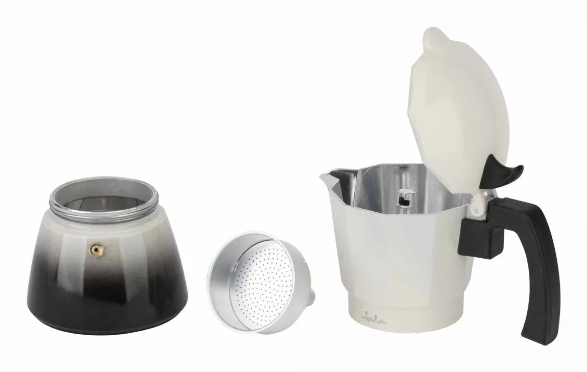 EAN 8436584384991 - JATA HCAF2403 cafetera manual Cafetera italiana 0,2 L Negro, Acero inoxidable imagen 5