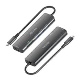 Aisens Usb-C Dock 6 En 1, Usb-C A 1xhdmi, 3xusb-A, 1xsd, 1xmicro Sd, Gris, 15cm