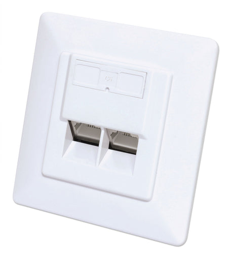 EAN 0766623771900 - Intellinet 771900 toma de corriente 2 x RJ-45 Blanco imagen 1