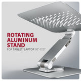 EAN 8595247908650 - Axagon STND-LR soporte para ordenador portátil Mesita plegable para ordenador portátil Plata 43,9 cm (17. imagen 4