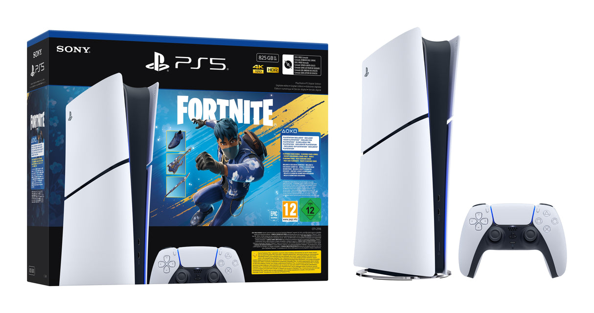 EAN 711719021735 - Sony PlayStation 5 Digital Edition - Fortnite Flowering Chaos Bundle 825 GB Wifi Negro, Blanco imagen 3