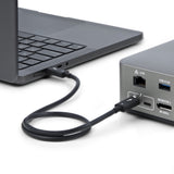 EAN 0065030920360 - StarTech.com TBLT5MM50CM240W cable Thunderbolt 0,5 m 80 Gbit/s Negro imagen 6
