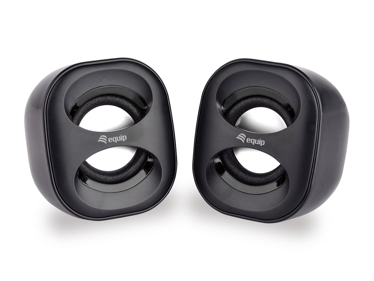 Equip Altavoces 2.0 Life Mini  6w Rms Color Negro Jack 3.5 Alimetancion Usb