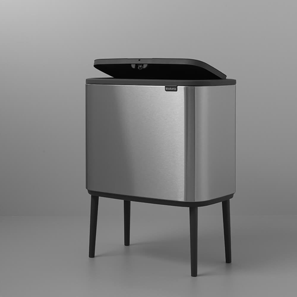 Brabantia Bo Touch Bin Steel Matt Fpp, 11 + 23 L