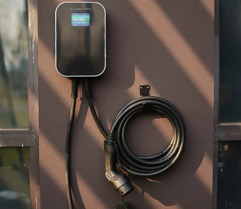 Extralink Bs20-Bc-22kw-App Typ 2 32a 22kw  Adowarka Do Samochodu Elektrycznego  3 Fazy, Ekran Lcd, Aplikacja, 6,1m 100 250 380 V Negro
