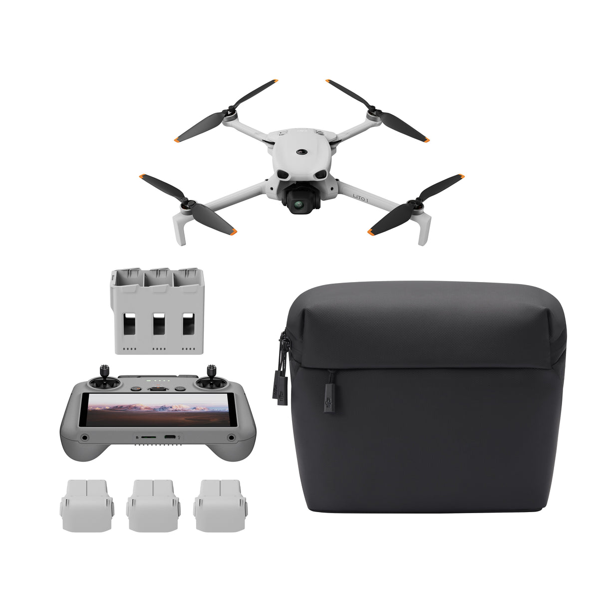 Dji Lx1 Fmcp - Quadrocopter Lito X1 Fly More Combo Plus Rc 2