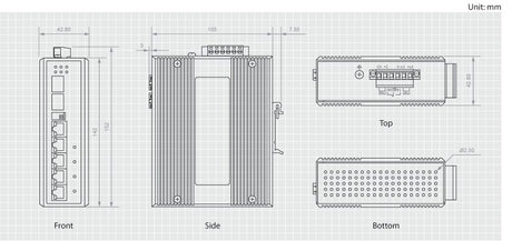 EAN 4015867188507 - LevelOne IES-0610 switch Gigabit Ethernet (10/100/1000) Energía sobre Ethernet (PoE) Negro imagen 2